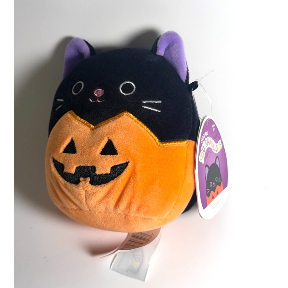 Halloween Squishmallow Autumn‎ Cat pumpkin 4.5"-5" Halloween Squishmallow Plush